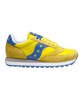 immagine scarpe saucony blu and gold